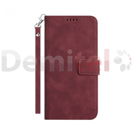 Калъф за Samsung Galaxy S24/S25 Exclusive Wallet Бордо