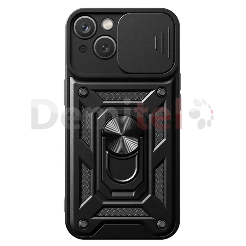 Калъф за Xiaomi Redmi 14C Ring Armor Case Черен 