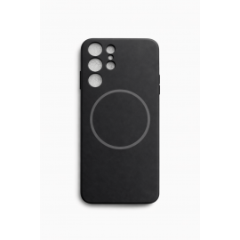 Калъф за Samsung Galaxy S24 Ultra Silicone MagSafe Case Черен 