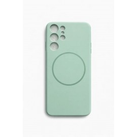 Калъф за Samsung Galaxy S24 Ultra Silicone MagSafe Case Мента 