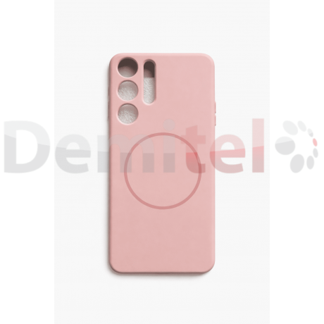 Калъф за Samsung Galaxy S24 Ultra Silicone MagSafe Case Светло розов