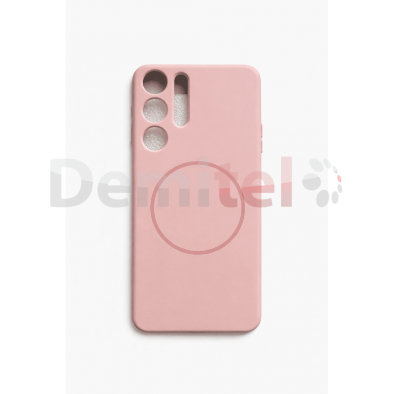 Калъф за Samsung Galaxy S24 Ultra Silicone MagSafe Case Светло розов