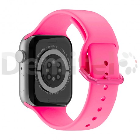 Каишка за Apple Watch 42/44/45/49mm Silicone Simple 2 Светло Розова
