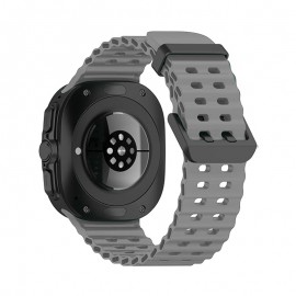 Каишка за Samsung Watch Ultra 47mm Marine Silicone Band Сива 