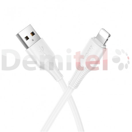 Кабел Hoco X120 USB-A>Lightning 2.4A 1M Бял 