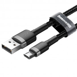 Кабел Baseus Rapid Charge USB-A>MicroUSB 2.4А 1M Черен 