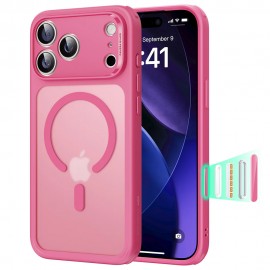 Калъф за iPhone 17 Pro Max ESR Hybrid Magnetic + Camera Control Case Розов 