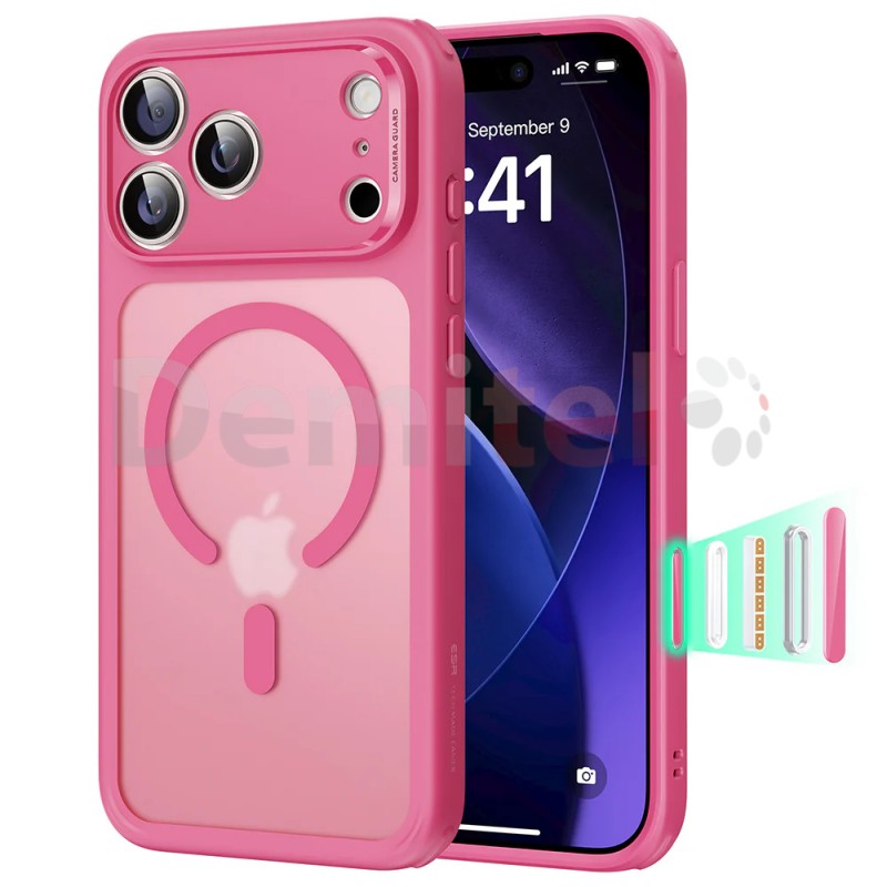 Калъф за iPhone 17 Pro Max ESR Hybrid Magnetic + Camera Control Case Розов