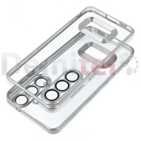 Калъф за Samsung Galaxy A36/56 Silicone Case Glam Сребрист