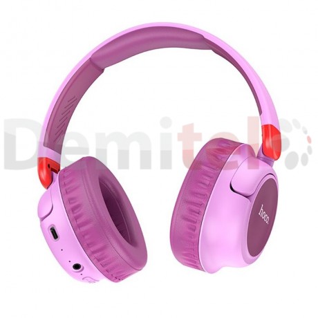 Безжични слушалки Hoco W43 Stereo Comfortable Bluetooth 5.3 Розови 