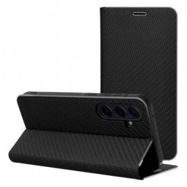 Калъф за Samsung Galaxy A05s Luna Book Carbon Черен 