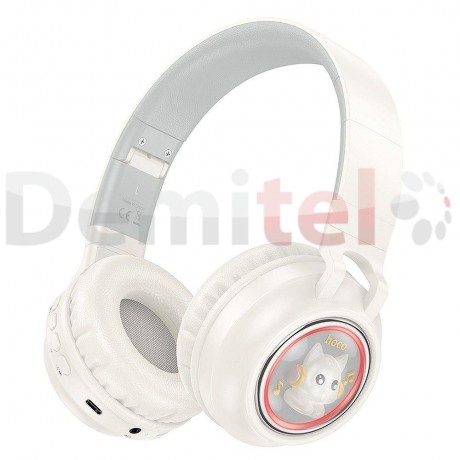 Безжични слушалки Hoco W50 Space Pub Adorabe Bluetooth 5.3 Бели