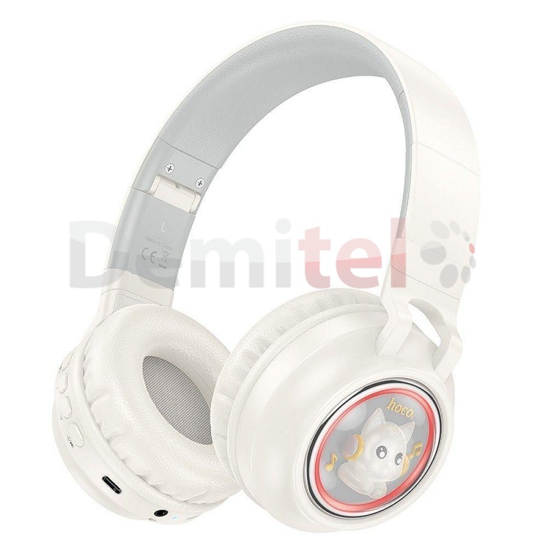 Безжични слушалки Hoco W50 Space Pub Adorabe Bluetooth 5.3 Бели