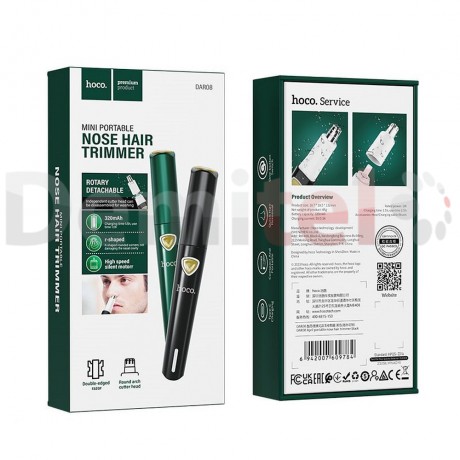 Машинка за подстригване на нос и коса Hoco DAR08 Nose Hair Trimmer Зелен
