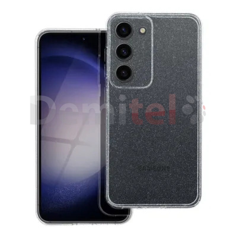 Калъф за Samsung Galaxy A17 Silicone Bliss Case Прозрачен с брокат 