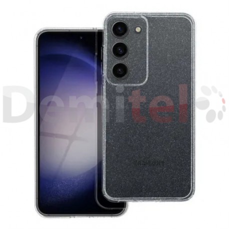 Калъф за Xiaomi Redmi 15C 5G Silicone Bliss Case Прозрачен с брокат