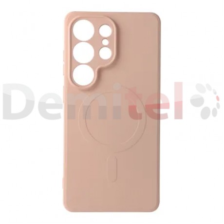 Калъф за Samsung Galaxy S26 Ultra Silicone Mag Cover Пясъчно розов