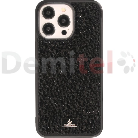 Калъф за Samsung Galaxy S26 Ultra The Bling World Черен с камъчета 