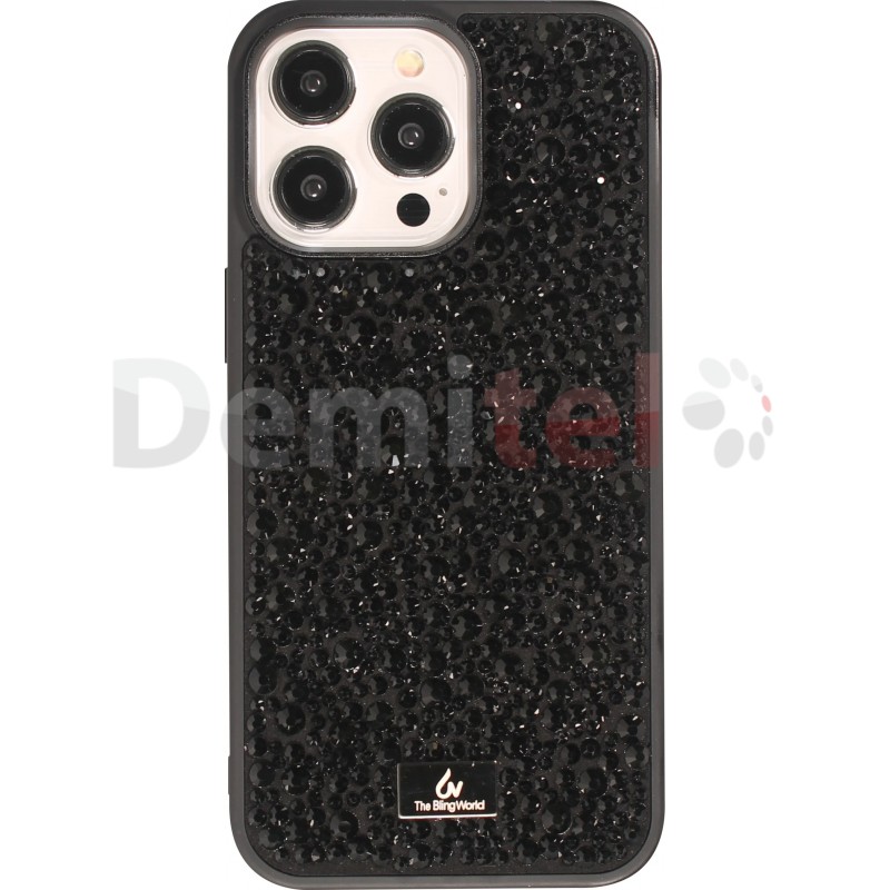 Калъф за Samsung Galaxy S26 Ultra The Bling World Черен с камъчета 