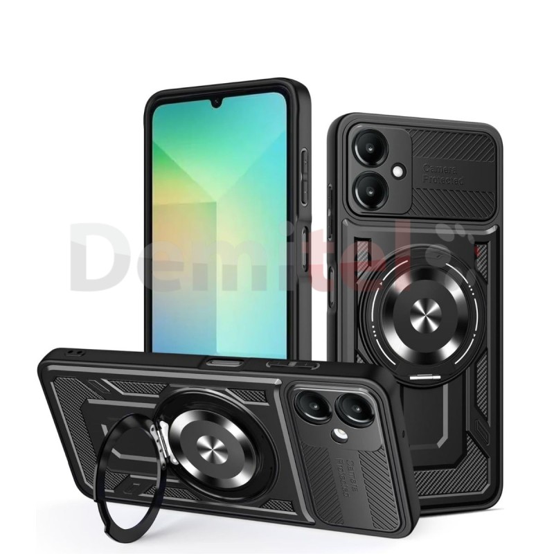 Калъф за Xiaomi Redmi Note 15 Pro Plus Ring Armor Черен 