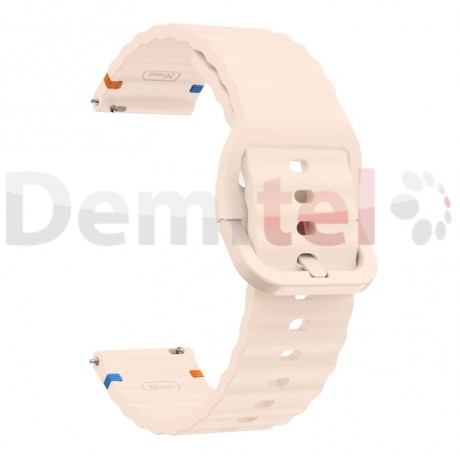 Каишка за Samsung Galaxy Watch 4/5/6/7 20mm Official Silicone Band Бежова