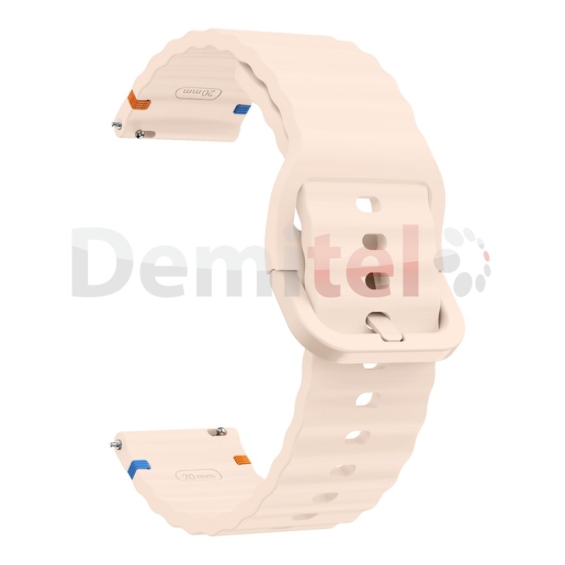Каишка за Samsung Galaxy Watch 4/5/6/7 20mm Official Silicone Band Бежова