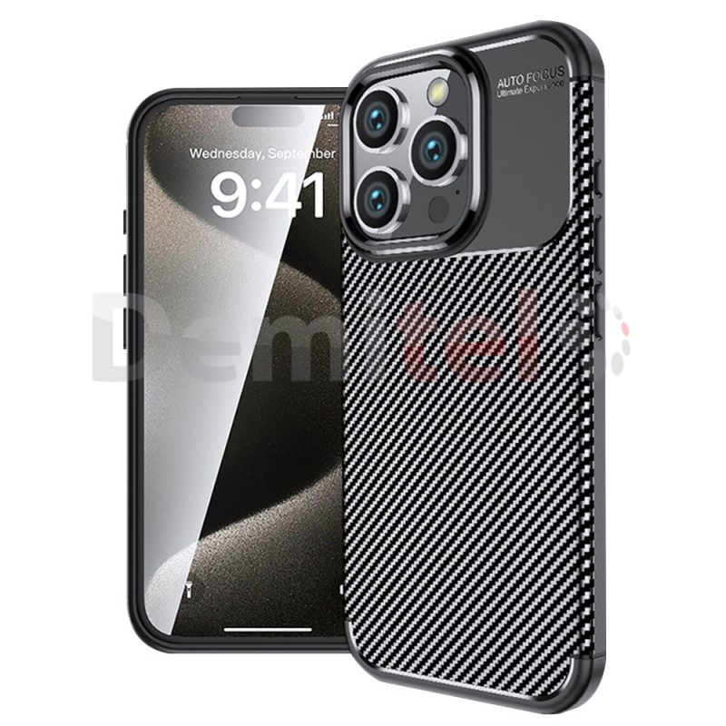 Калъф за Xiaomi Redmi Note 15 Pro AUTO FOCUS Carbon Черен