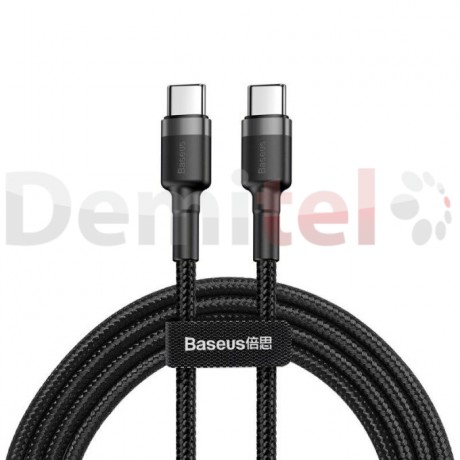 Кабел Baseus Cafule Series Type-C>Type-C PD 2.0 60W Черен 2М