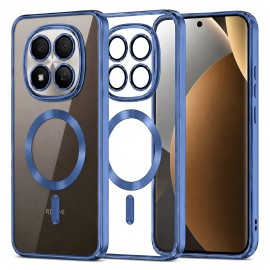 Калъф за Xiaomi Redmi Note 15 Pro Plus/Poco M8 Pro 5G TechSuit Luxury Crystal MagSafe Син 