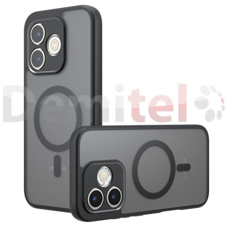 Калъф за Poco X8 Pro Lite TechSuit PureFrost MagSafe Черен Мат