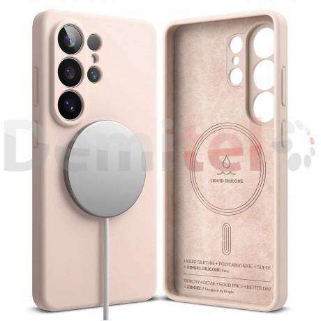 Калъф за Samsung Galaxy S26 Ringke Silicone MagSafe Розов