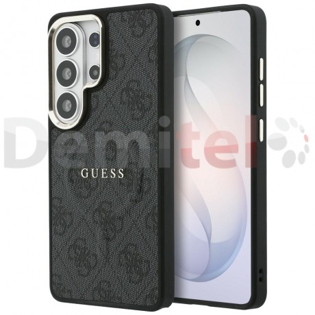 Калъф за Samsung Galaxy S26 Ultra Guess 4G Embossed Ring MagSafe Черен