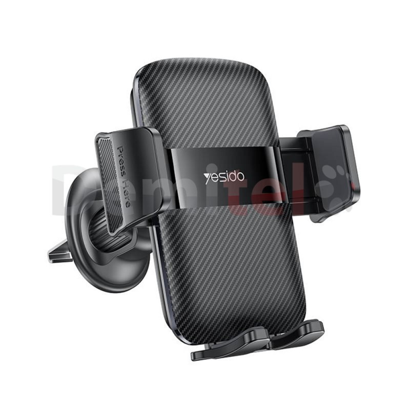 Стойка Yesido C251Carbon Fiber Panel 360° Universal Черна 