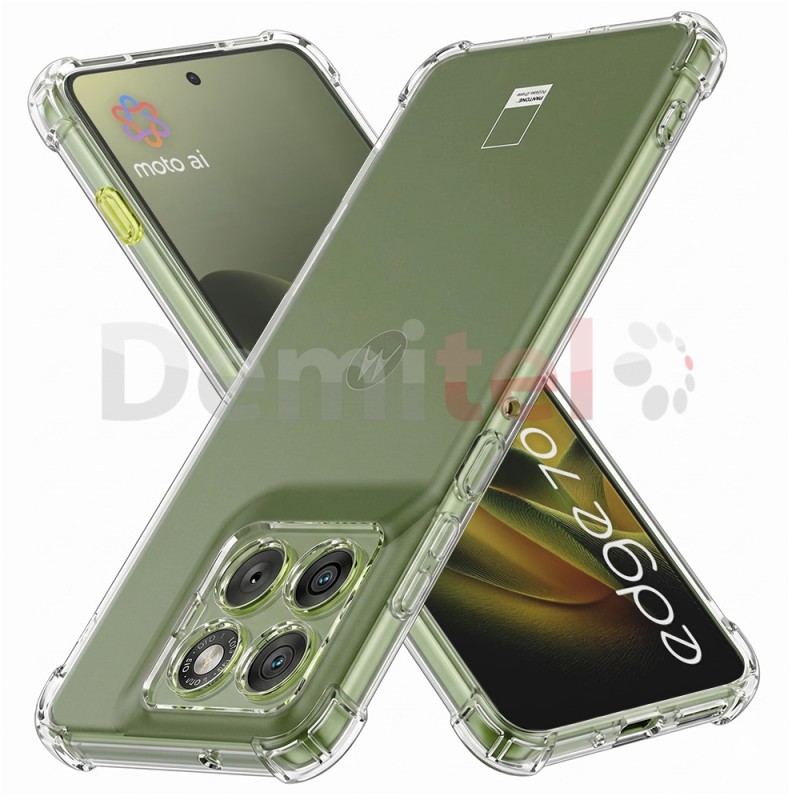 Калъф за Motorola Edge 70 Shockproof Clear Silicone Прозрачен
