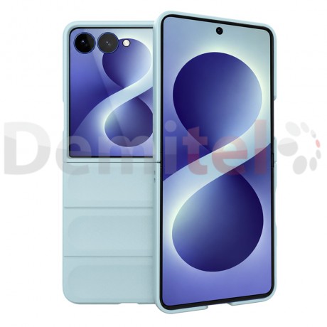 Калъф за Samsung Galaxy Z Flip 8 TechSuit Magic Shield Син