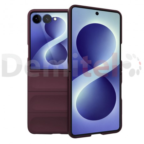 Калъф за Samsung Galaxy Z Flip 8 TechSuit Magic Shield  Бордо