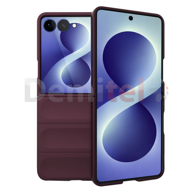 Калъф за Samsung Galaxy Z Flip 8 TechSuit Magic Shield  Бордо