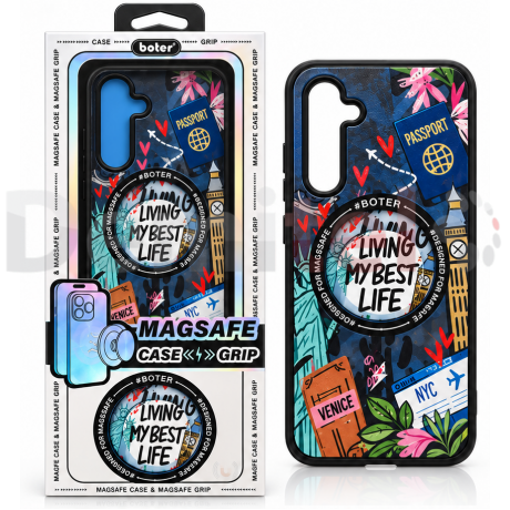 Калъф за Samsung Galaxy A34 BOTER MagSafe + MagPopsocket Best Life