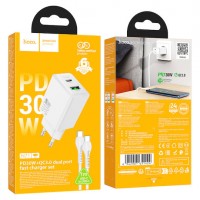 Зарядно Hoco N71 Nuevo GaN 1xUSB-A 1xUSB-C 30W + К..