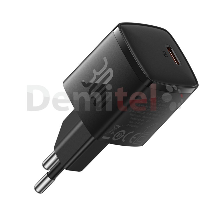Адаптер Baseus Cube Pro Fast Charger Type-C 30W Черно