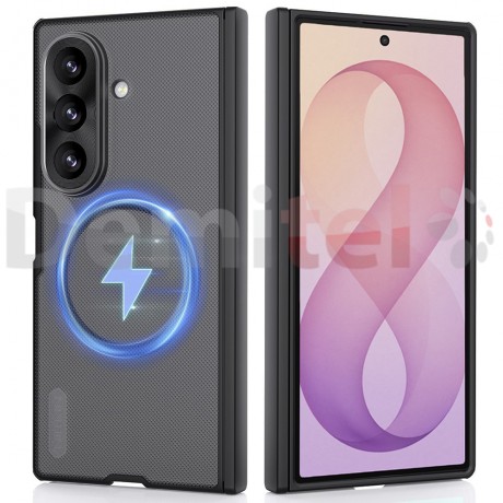 Калъф за Samsung Galaxy Z Fold8 Ultra Nillkin Super Frosted Shield Magnetic Прозрачно/Черен