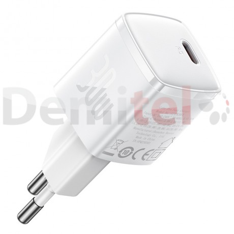 Адаптер Baseus Cube Pro Fast Charger Type-C 30W Бял