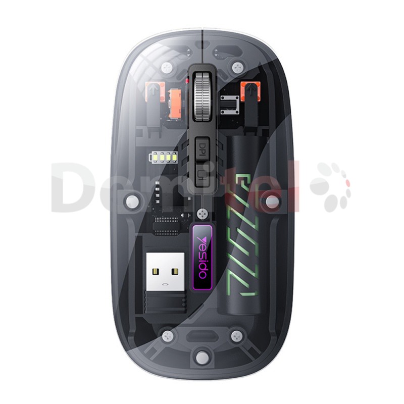 Безжична мишка Yesido KB29 Bluetooth + 2.4G 1600 DPI Черна