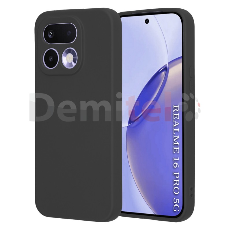 Калъф за Realme 16 Pro Techsuit SoftFlex Черен